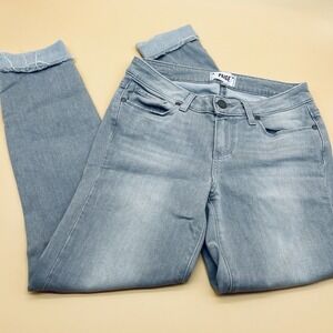 Paige‎ Women's Size 26 Gray Verdugo Ankle Skinny Distressed Denim Jeans